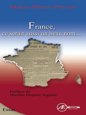cover image of France, ce serait aussi un beau nom